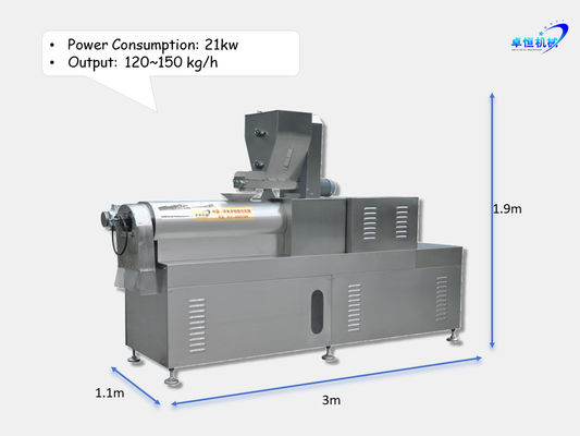 3000 KG Extruder τροφής ψαριών από ανοξείδωτο χάλυβα 201 304 για βελτιωμένη μετατροπή τροφής