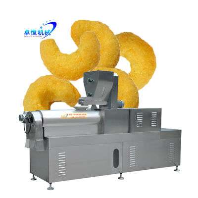 Η Siemens Motor Rice Corn Sticks Puff Snack Extruder Machine για βολική παραγωγή