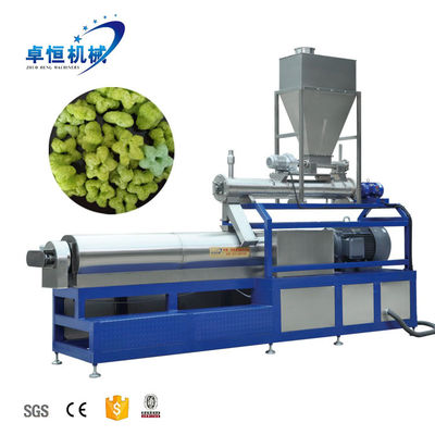 Η Siemens Motor Rice Corn Sticks Puff Snack Extruder Machine για βολική παραγωγή