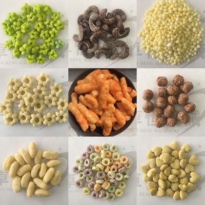 Η Siemens Motor Rice Corn Sticks Puff Snack Extruder Machine για βολική παραγωγή