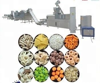 23*3*3m Twin Screw Extruder Puffed Corn Rice Puffing Chips Snacks Μηχανή παραγωγής τροφίμων