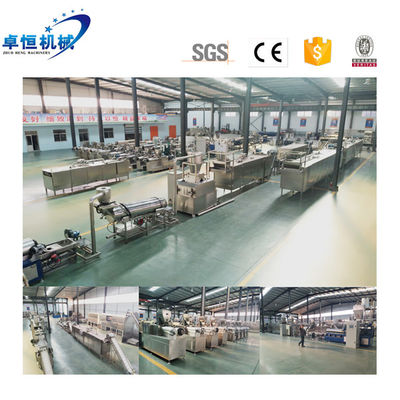 Ασημένια φινίρισμα Crispy Bugle Chips Snack Production Line με χωρητικότητα 120-500kg/h