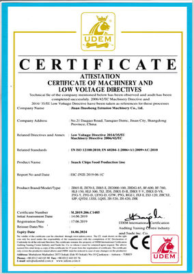 Κατάσταση Εμπορικός σνακ-μπαρ Δίδυμη βίδα εξωτερική για φουσκωμένα τσιπς ρυζιού καλαμποκιού