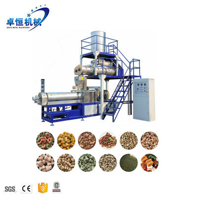 Διπλή βίδες Extruder σκύλος τροφίμων επεξεργασία γραμμής κατασκευής μηχανή γραμμής για 23 * 3 * 3m μέγεθος
