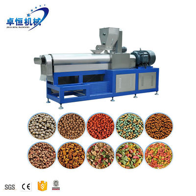 Διπλή βίδες Extruder σκύλος τροφίμων επεξεργασία γραμμής κατασκευής μηχανή γραμμής για 23 * 3 * 3m μέγεθος